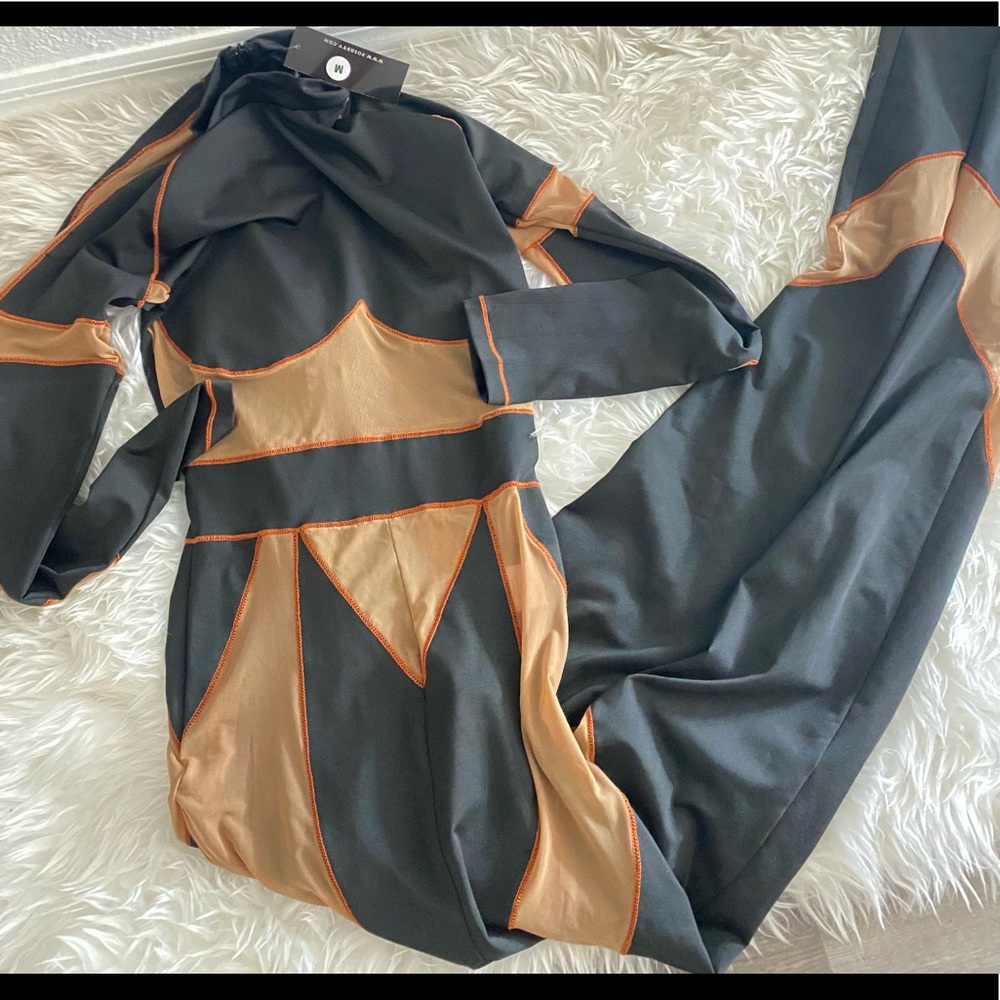 Posh By V Mesh Jumpsuit